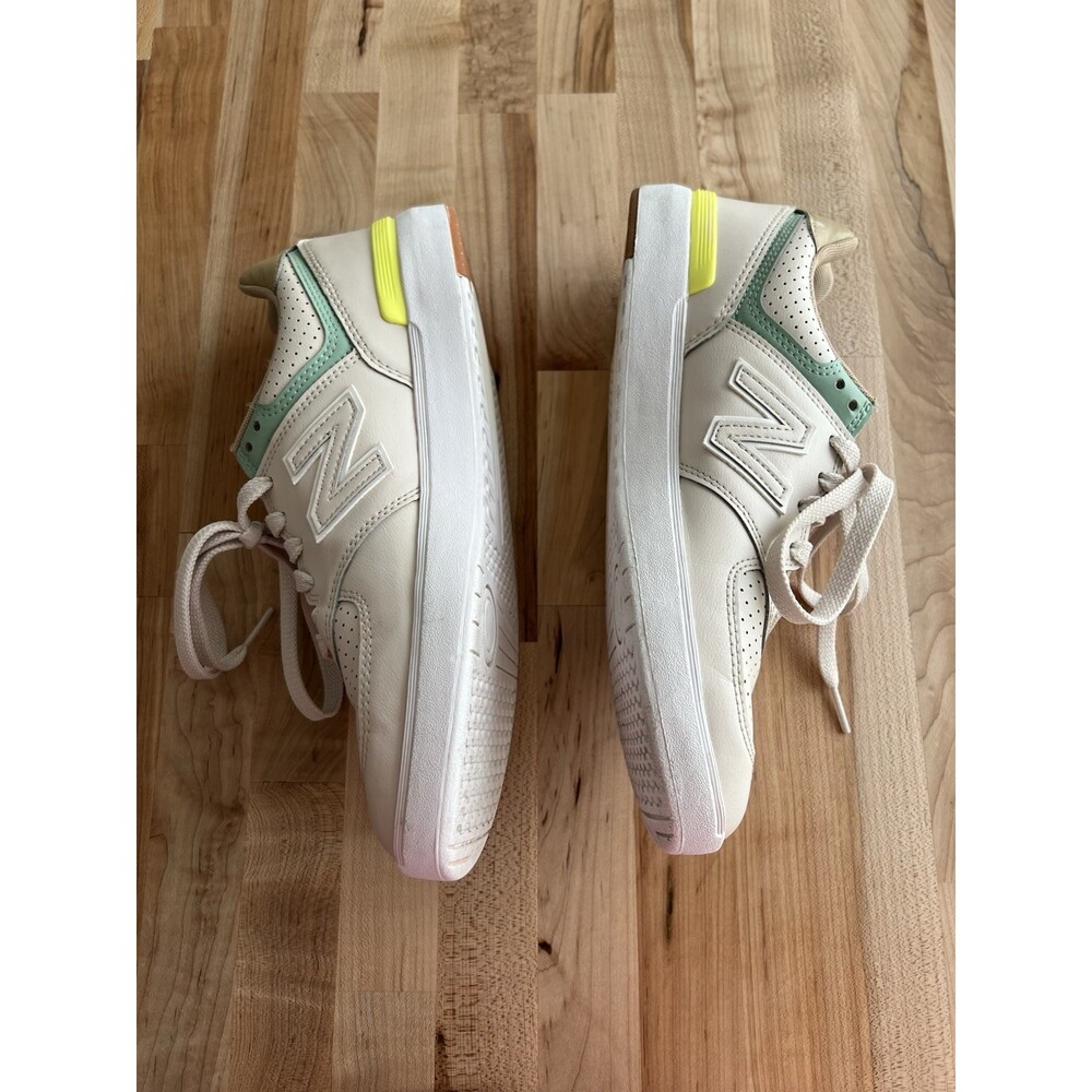 Men's New Balance CT574GYT Beige Lime Low Top Casual Leather Suede Sneakers - Picture 3 of 10